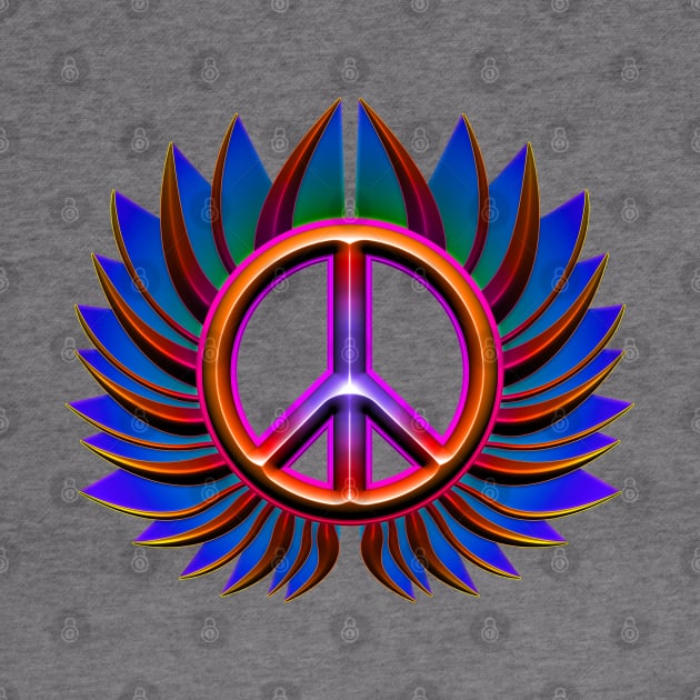 peace sign flower by DrewskiDesignz